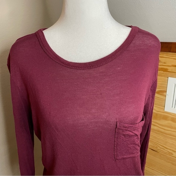 Rue 21 Maroon Cutout Back Top Small - Picture 5 of 8